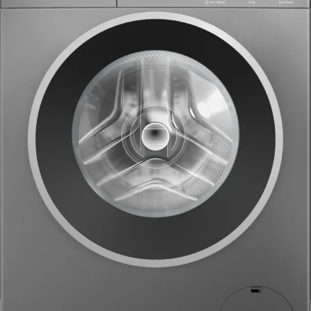 Bosch WGG244ZCGB 9kg freestanding washing machine with EcoSilence Drive in cast iron grey.